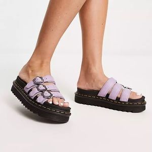Dr. Martens Blair slider sandals in lilac size 8